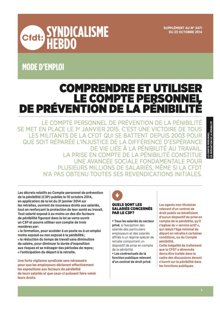 Comment ouvrir un compte pénibilité : Guide étape par étape